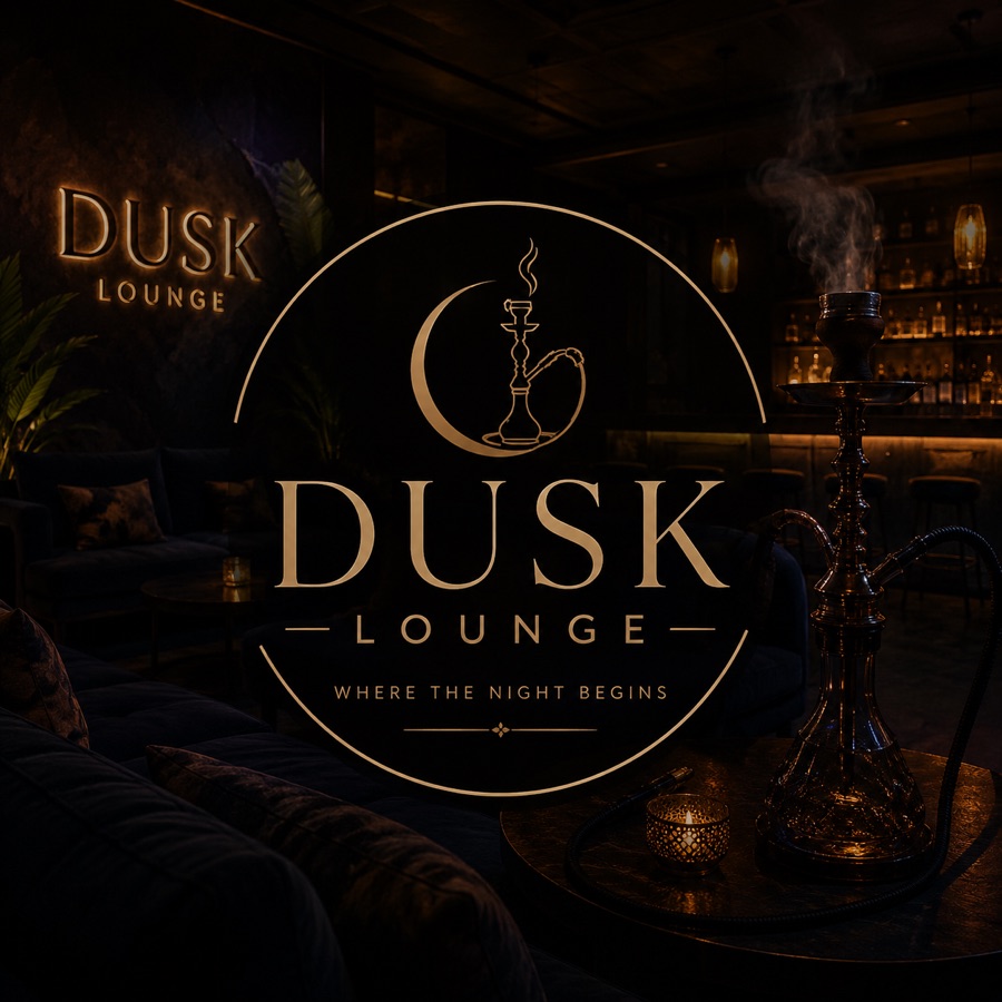 Interior of Dusk RVA hookah lounge in Richmond, Virginia
